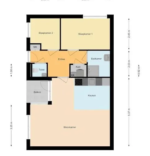 Schitterend Appartement, 150 M Het